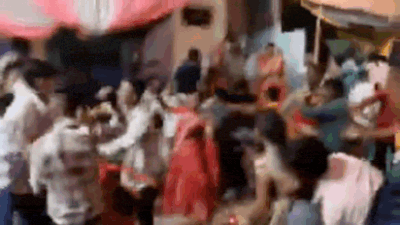  Chairs fly as wedding guests brawl over cooler in Jhansi — video goes viral