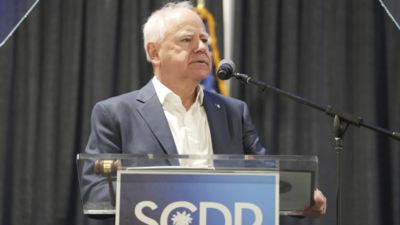 'This is a cruel man,' Minnesota governer Tim Walz urges democrats to stand up to Trump
