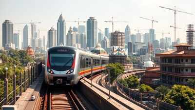 Representative AI image ADB commits $10 billion to boost India’s urban development and metro expansion