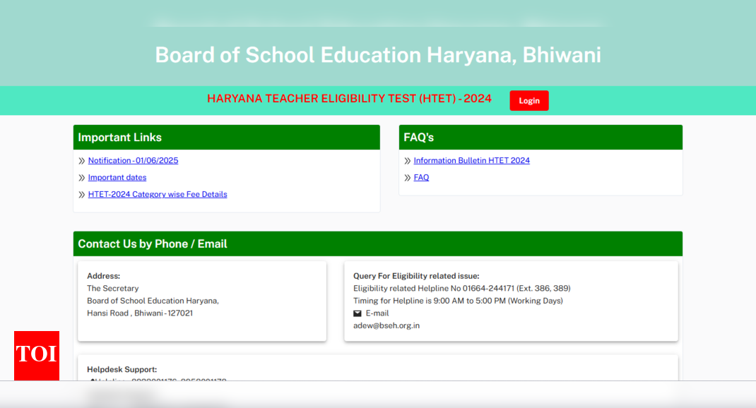 Haryana HBSE HTET final application window reopens: Check direct link to apply here