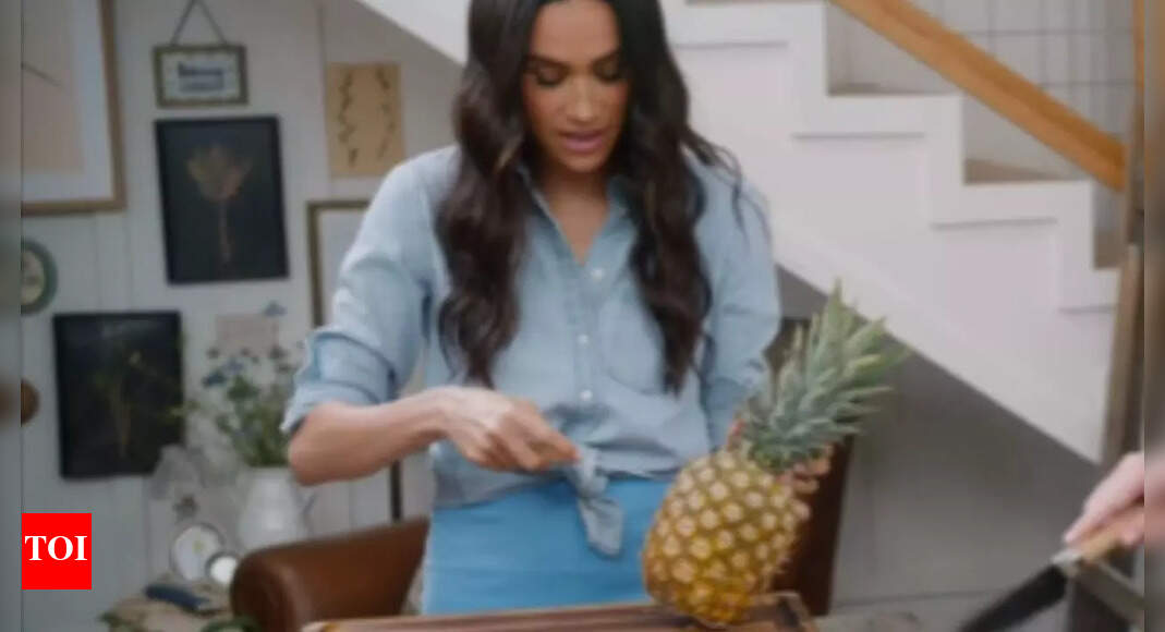 Meghan Markle shares a new hack for cutting pineapple and the internet can't keep calm