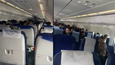 Dust storm chaos: IndiGo flight hit by major turbulence, pilot aborts Delhi landing - Video