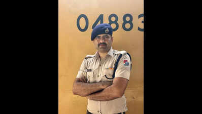 RPF constable saves man from coming under train