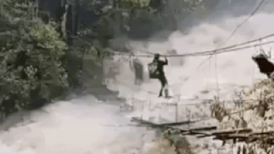 Arunachal Pradesh Flood: Viral video shows man crossing flooded ...
