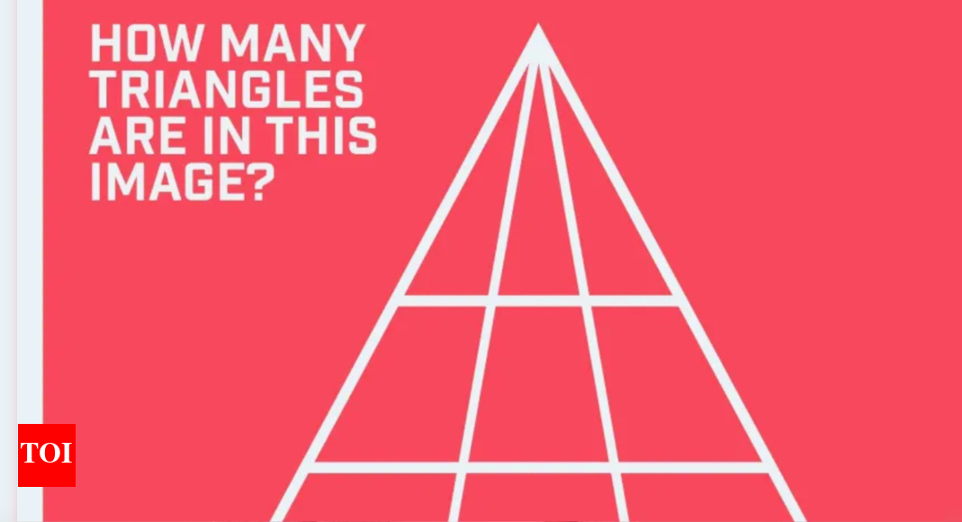 Optical Illusion: Count Triangles to Test Problem-Solving