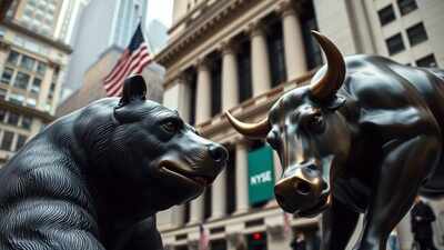 AI-generated image Wall Street opens slightly lower driven by market anxiety over crude oil prices, tariffs and Russia-Ukraine conflict