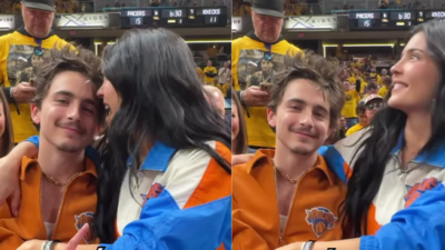 Timothée Chalamet and Kylie Jenner’s New York Knicks game PDA goes viral; Skip Bayless calls it wrong