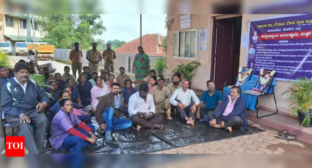 Kodagu Civic Workers Strike Over Service Regularisation