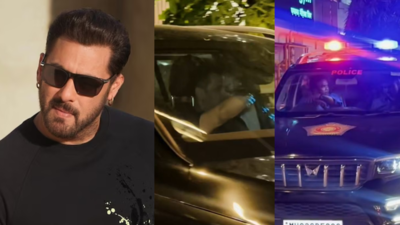 Salman Khan steps out with high security; Fans are impressed by his 'grand entry'