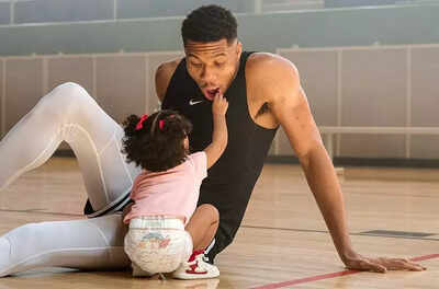Giannis Antetokounmpo shares adorable fanmade video, and his photoshoot with toddler daughter Eva is too cute for words