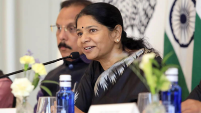 DMK MP Kanimozhi’s Reply To Question On India's National Language Wins Applause In Spain