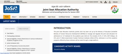 JoSAA 2025 counselling window to open today: Check steps to apply and other key details here – Times of India