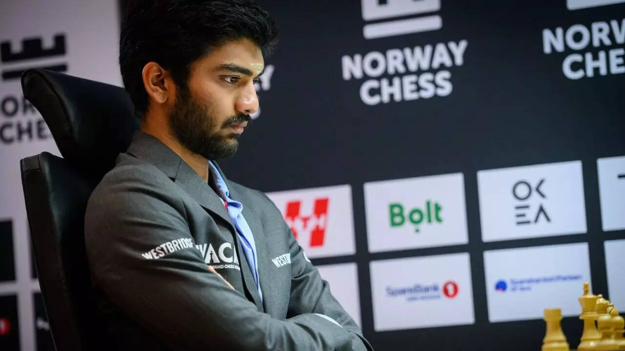 Norway Chess: After Magnus Carlsen, D Gukesh beats Arjun Erigaisi, jumps to  second spot | Chess News - Times of India