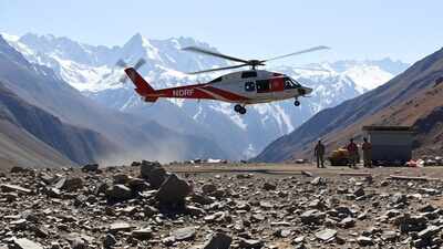 NDRF team flies to North Sikkim for rescue ops after landslide buries army post