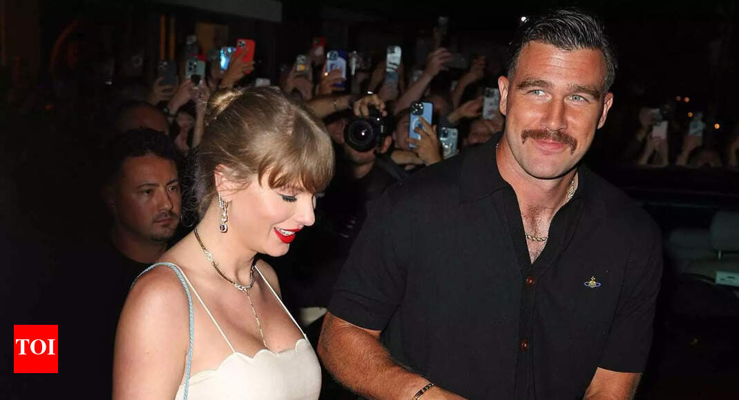 Taylor Swift turns heads with Travis Kelce-inspired bracelet during glam  NYC outing debunking the breakup rumors | NFL News - Times of India
