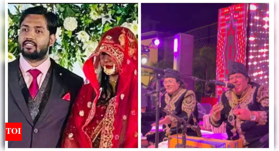 Khan Sir's wedding reception featured Sabri Brothers' Qawwali performance.