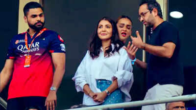 Anushka Sharma steals the spotlight at IPL 2025 final in glittering rhinestone jeans while cheering for Virat Kohli