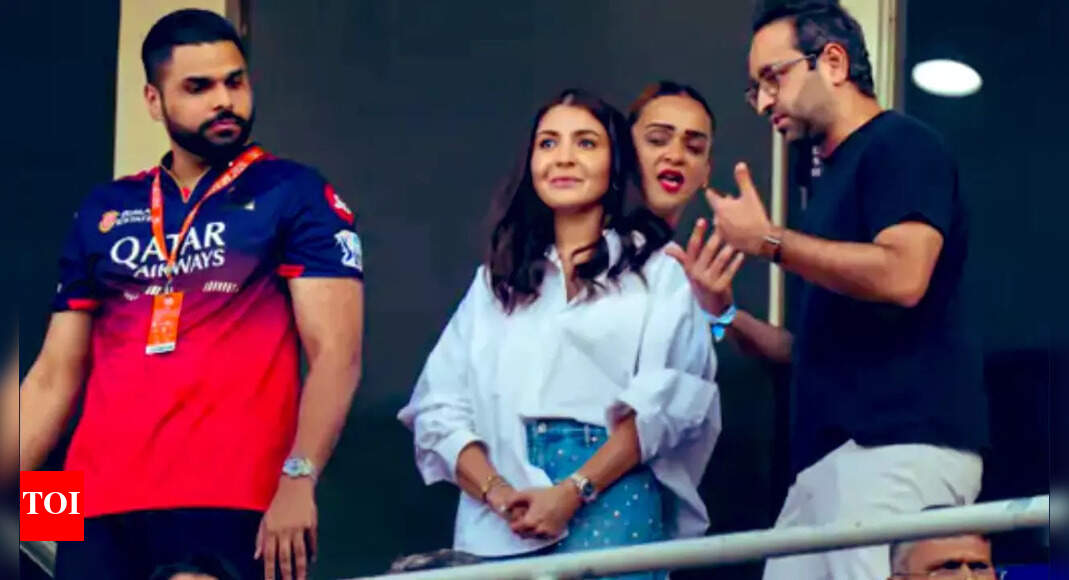 Anushka Sharma steals the spotlight at IPL 2025 final in glittering rhinestone jeans while cheering for Virat Kohli