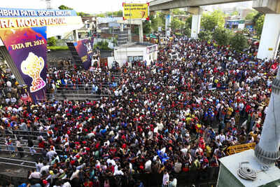  RCB vs PBKS draws massive crowd at Narendra Modi Stadium in Ahmedabad
