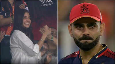 Anushka Sharma jumps in joy as Virat Kohli sheds happy tears after RCB defeats Punjab Kings to lift their maiden IPL trophy in 18 years