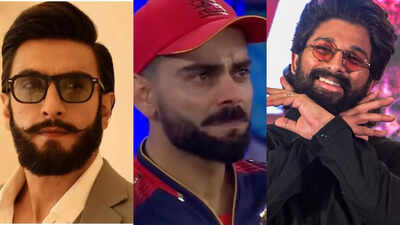 Ranveer Singh, Rashmika Mandanna, Sonu Sood react to RCB's IPL win; Allu Arjun shares video of son Ayaan pouring water on his head in emotional tribute to Virat Kohli