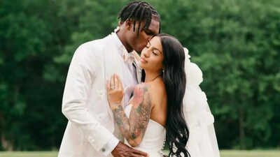  Travis Hunter reveals painful childhood memories days after marrying longtime partner Leanna Lenee