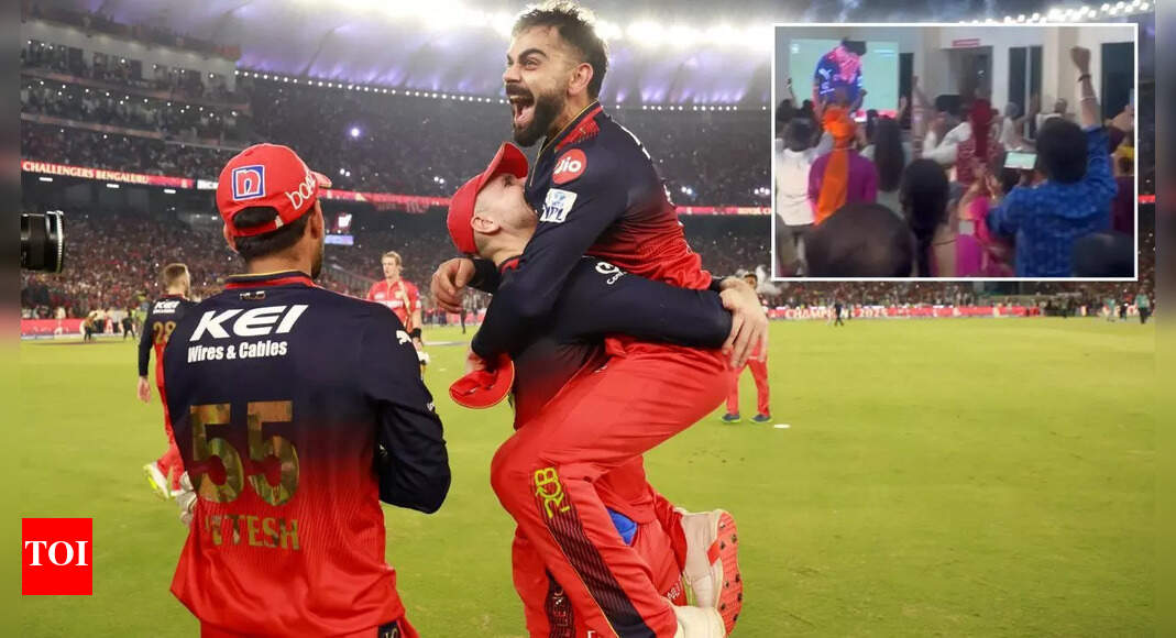 Watch: Wedding paused for RCB as fans celebrate title win