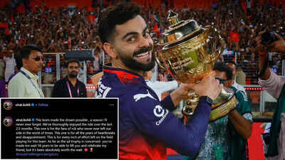  Virat Kohli pens emotional message after IPL triumph
