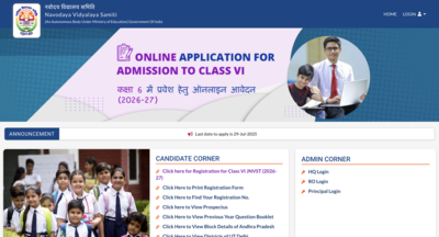  Registration process begins, apply online by this date