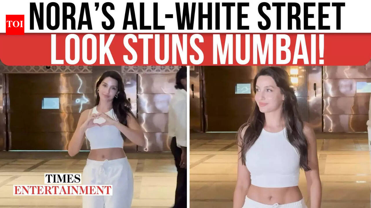 Nora Fatehi Heats Up Bandra In White-On-White Look