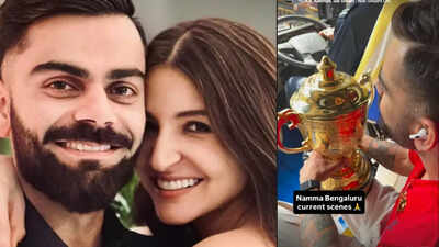 Anushka Sharma gives a glimpse of the victory parade in Bengaluru after RCB wins the IPL trophy, as she joins Virat Kohli, feels proud and emotional - PICS inside
