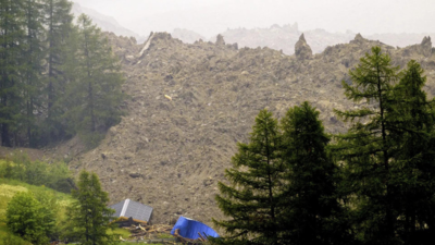 Inside the Swiss valley partially swallowed by a glacier