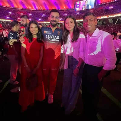 Rishi Sunak and Akshata Murty celebrate RCB’s historic IPL win with Virat and Anushka