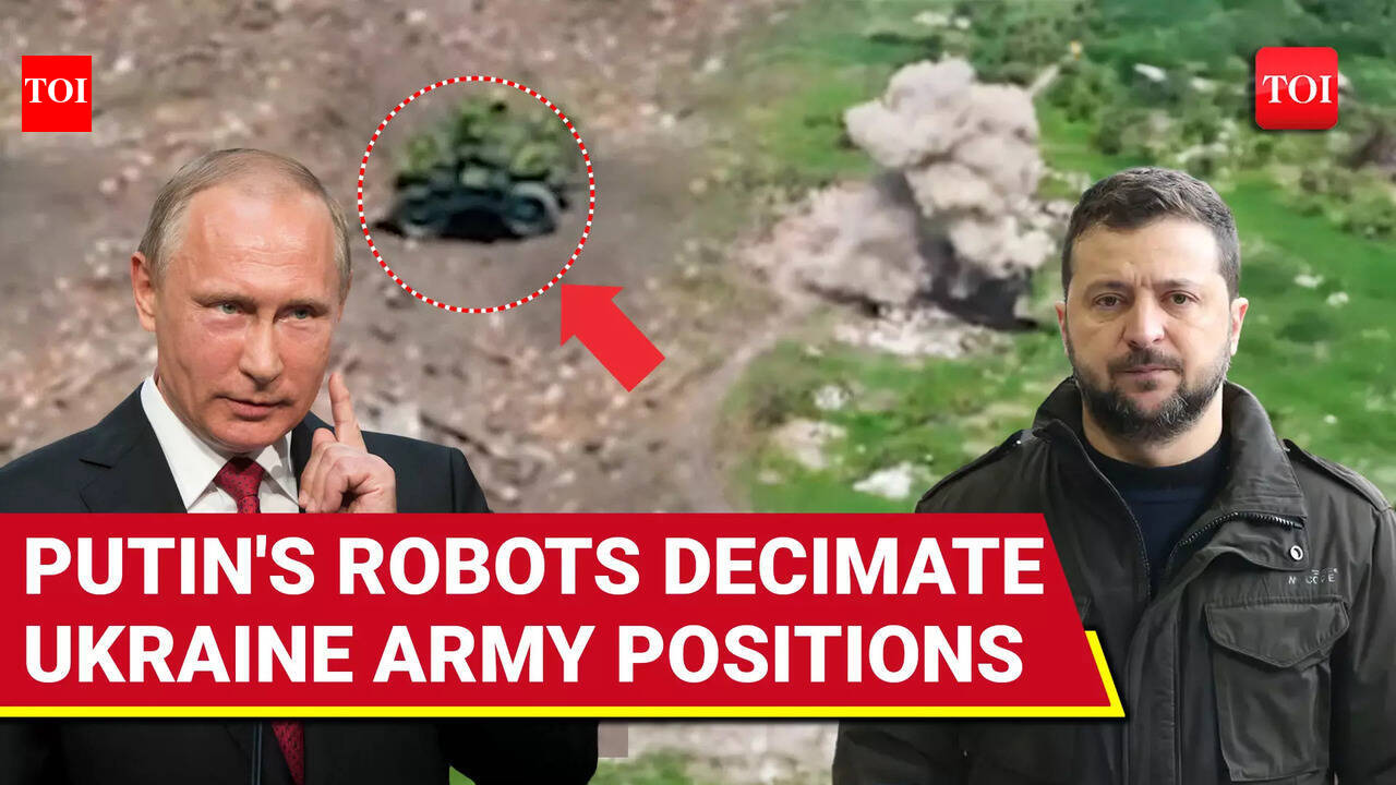 Putin SHOCKS Zelensky: Russian Robots Blow Up At Ukraine Army's Firing ...