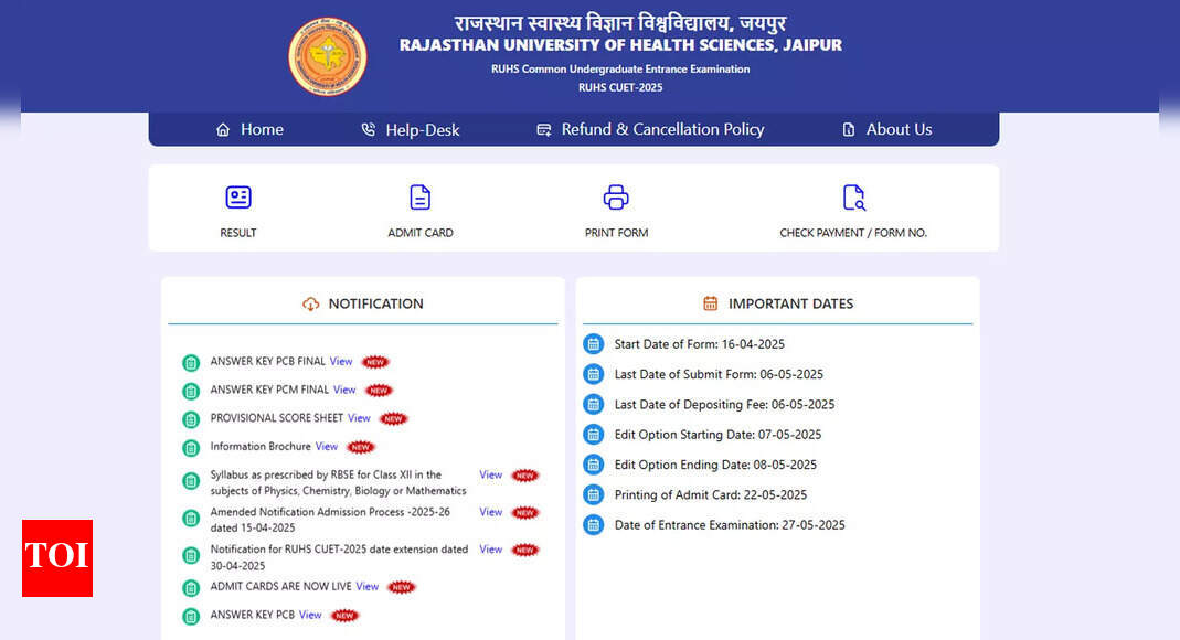 RSSB Releases Revised Exam Calendar for Rajasthan Recruitment Exams