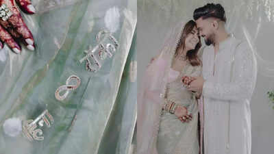 Hina Khan’s Manish Malhotra wedding saree had her and Rocky’s names embroidered in Devanagari