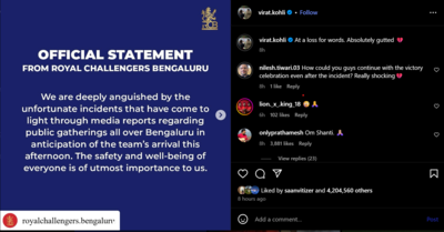 Virat Kohli breaks silence following tragic stampede during RCB title celebrations