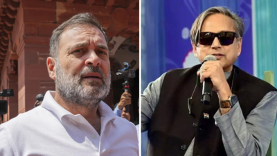 'There was no need to ask us to stop': Shashi Tharoor reacts to Rahul Gandhi's 'Narender, surrender' jibe at PM; watch video