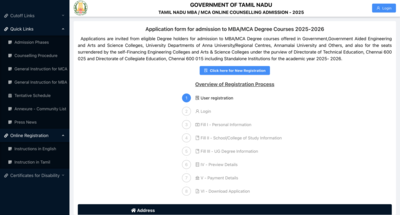 TANCET 2025 counselling registration begins for MBA, MCA admissions: Check complete schedule here – Times of India