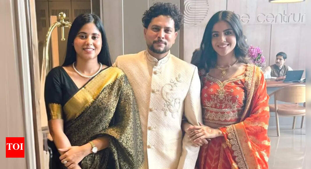 Priya Saroj looks elegant at Kuldeep Yadav’s engagement