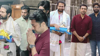 Suriya and Venky Atluri’s devotional visit to Palani temple ahead of 'Suriya 46' shoot