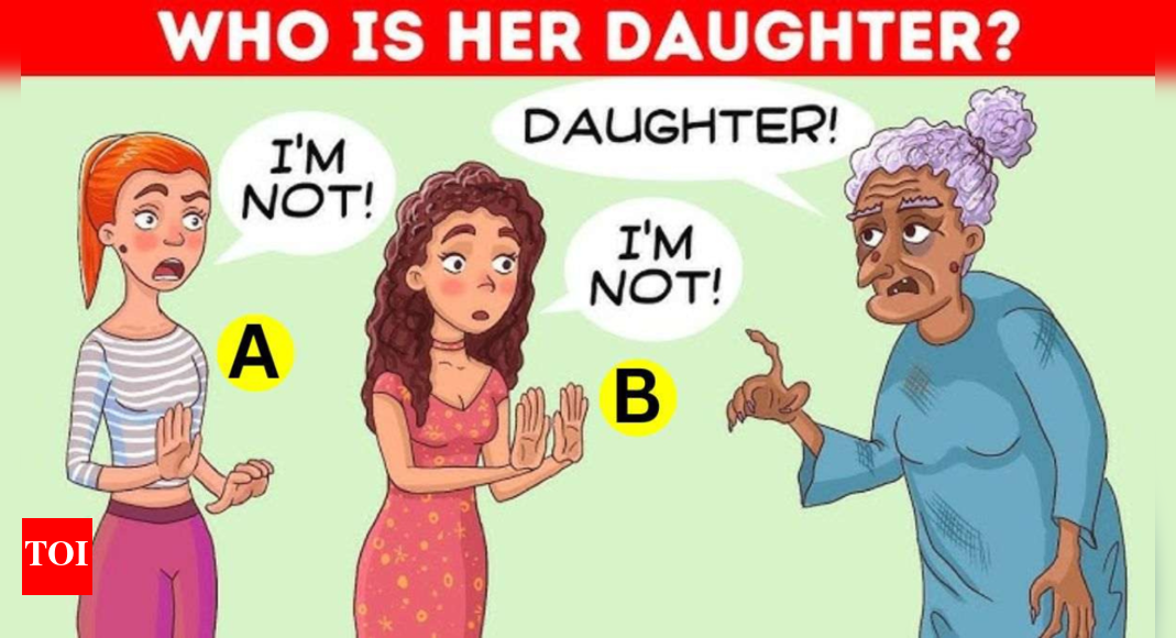 Optical Illusion: Can you tell who is the daughter of this woman? – Times of India
