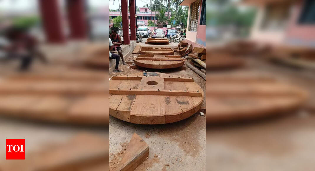 Kendrapada Rath Yatra: Chariot Construction Underway