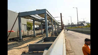 May 31 deadline gone too, Noida metro skywalk may be ready in July now