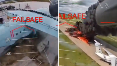 Satellite Images Show Ukraine Destroyed Seven Russian Bombers In Siberia Airbase Strike