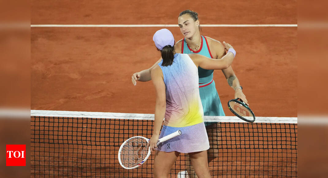 French Open 2025: Aryna Sabalenka ends Iga Swiatek’s winning streak, reaches first Roland Garros final | Tennis News – Times of India