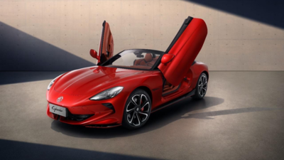 MG unveils electric roadster with scissor doors