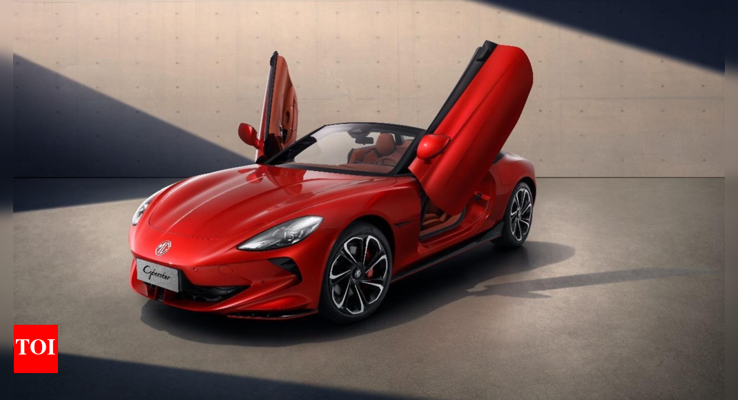 MG unveils electric roadster with scissor doors