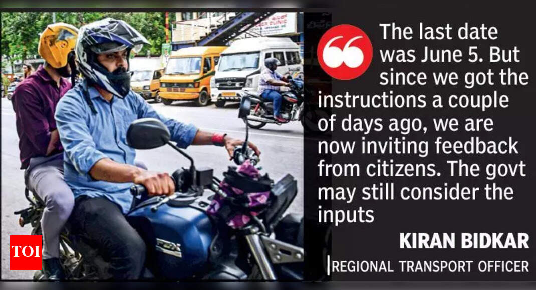 Nagpur RTO Invites Public Input on Bike Taxi Policy on Deadline Day