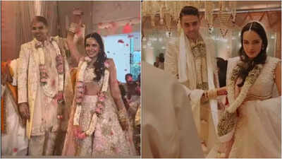 Housefull 2 actress Shazahn Padamsee ties the knot with Ashish Kanakia in an intimate wedding ceremony, first pictures surface online